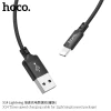 Кабель Hoco X14 USB-A to Lightning 1m Black (6957531062820)