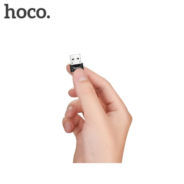Адаптер OTG Hoco UA6 USB A на USB C Black (6957531064138)