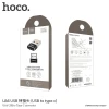 Адаптер OTG Hoco UA6 USB A на USB C Black (6957531064138)