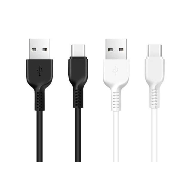 Кабель Hoco X20 USB-A to USB-C 2.4A 3m Black (6957531068969)