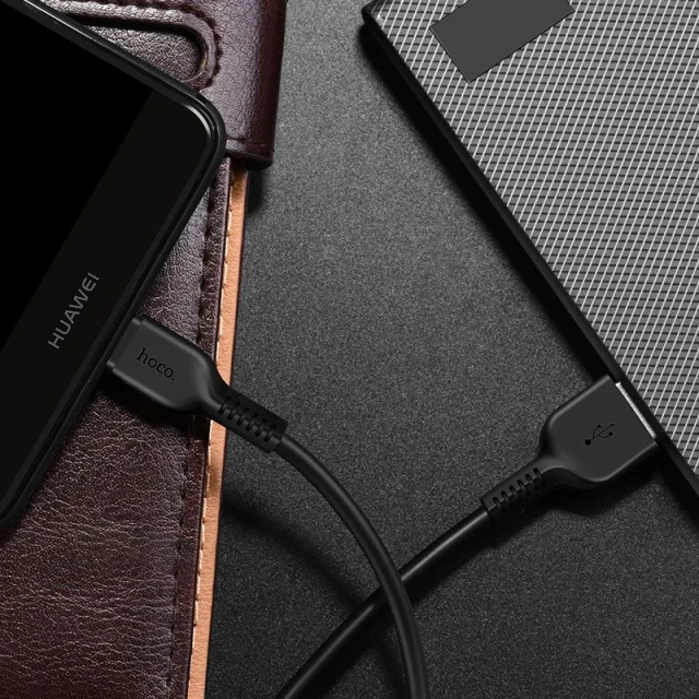 Кабель Hoco X20 USB-A to USB-C 2.4A 3m Black (6957531068969)