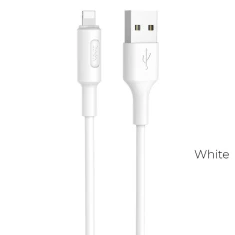Кабель Hoco X25 USB A to Lightning White (6957531080114)