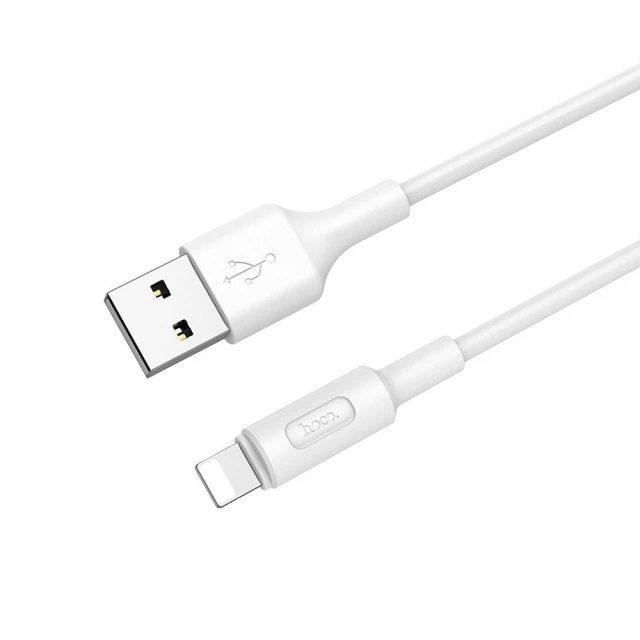 Кабель Hoco X25 USB A to Lightning White (6957531080114)