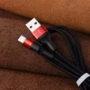Кабель Hoco X26 USB A до USB C 2A 1 м Black Red (6957531080251)