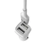 Автомобильное зарядное устройство Borofone BZ2 2x USB с кабелем Lightning White (BFO-BZ2-L-W)