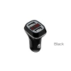 Автомобільний зарядний пристрій Borofone 2x USB з LCD-дисплеєм Black (BFO-BZ3-B)