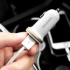Автомобільний зарядний пристрій Borofone 2x USB White (BFO-BZ5-W)