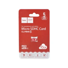 Карта пам'яті Hoco microSD 16GB Class 10 Red (6957531085805)