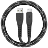 Кабель Energea Nyloflex USB - Lightning Charge and Sync C89 MFI 1.5m Black (CBL-NF-BLK150)
