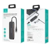 USB-хаб Usams SJ575 USB-C to 2xUSB-A | USB-C | HDMI | microSD | SD Black (SJ575HUB01)