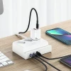 Мережевий подовжувач Usams CC160 65W Super Si FC USB Extension Socket EU 2xUSB-C | USB-A | 3x220V White (CC160TC01)