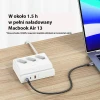 Мережевий подовжувач Usams CC160 65W Super Si FC USB Extension Socket EU 2xUSB-C | USB-A | 3x220V White (CC160TC01)