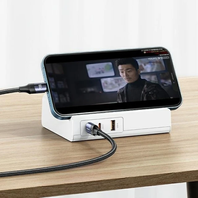 Мережевий подовжувач Usams CC160 65W Super Si FC USB Extension Socket EU 2xUSB-C | USB-A | 3x220V White (CC160TC01)