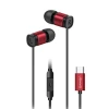 Навушники Usams EP-46 Stereo Earphones with USB-C cable 1.2m Red (HSEP4604)