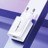 Мережевий зарядний пристрій Usams T22 QC 18W USB-A White with USB-A to USB-C Cable (T48OCLN01)