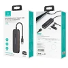 USB-хаб Usams SJ578 USB-C to 3xUSB-A | USB-C | HDMI Black (SJ578HUB01)