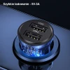 Автомобільний зарядний пристрій Usams US-CC162 C31 FC/QC 3A 2xUSB-A Black (CC162CC01)