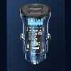 Автомобильное зарядное устройство Usams US-CC162 C31 FC/QC 3A 2xUSB-A Blue (CC162CC02)
