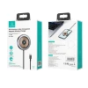 Бездротовий зарядний пристрій Usams US-CD183 FC 15W Black with MagSafe (CD183CDX01)