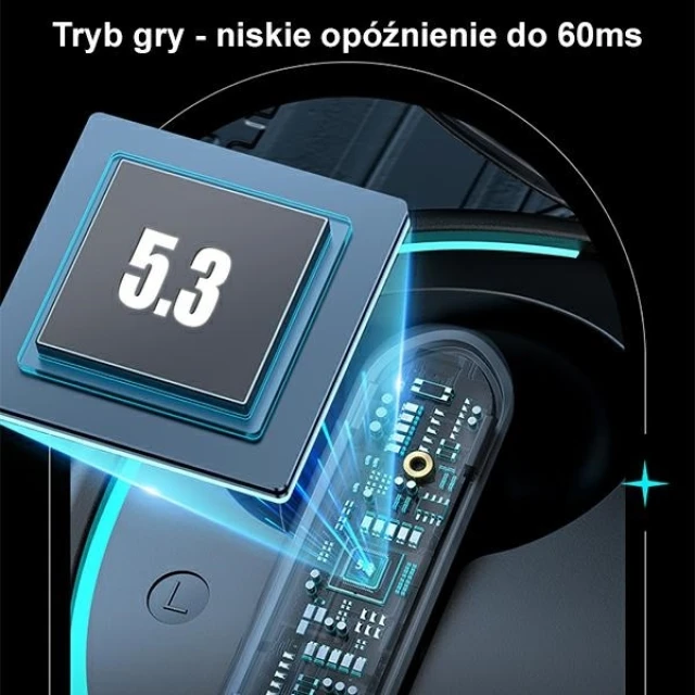 Бездротові навушники Usams XJ13 Gaming Earbuds TWS Bluetooth 5.3 Black (BHUXJ01)