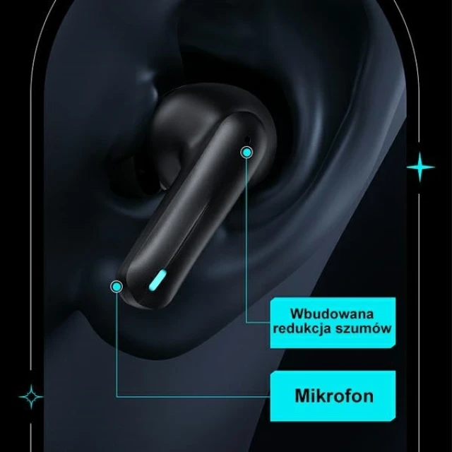Бездротові навушники Usams XJ13 Gaming Earbuds TWS Bluetooth 5.3 Black (BHUXJ01)