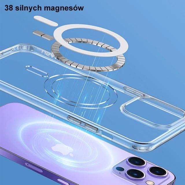 Чохол Usams Ice Magnet для iPhone 14 Plus Transparent with MagSafe (US-BH801)