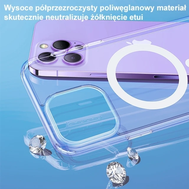 Чохол Usams Ice Magnet для iPhone 14 Plus Transparent with MagSafe (US-BH801)