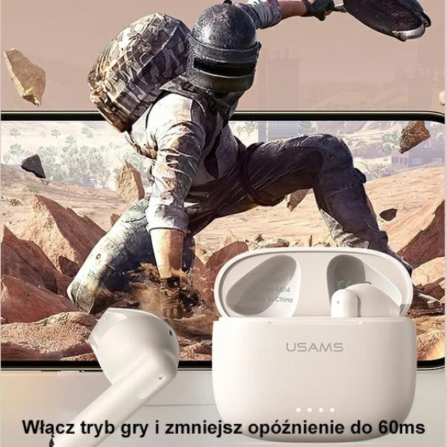 Бездротові навушники Usams US Series Dual Mic TWS Bluetooth 5.3 Blue (BHUUS03)