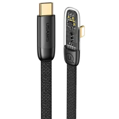Кабель Usams US-SJ583 Iceflake PD/FC USB-C to Lightning 20W 1.2m Black (SJ583USB01)