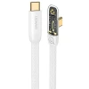 Кабель Usams US-SJ584 Iceflake PD/FC USB-C to USB-C 100W 1.2m White (SJ584USB02)