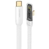 Кабель Usams US-SJ586 Iceflake PD/FC USB-C to Lightning 20W 2m White (SJ586USB02)