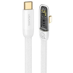Кабель Usams US-SJ586 Iceflake PD/FC USB-C to Lightning 20W 2m White (SJ586USB02)