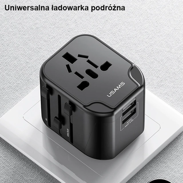 Мережевий зарядний пристрій Usams US-CC131 T39 PD 20W USB-C Black (CC131TC01)
