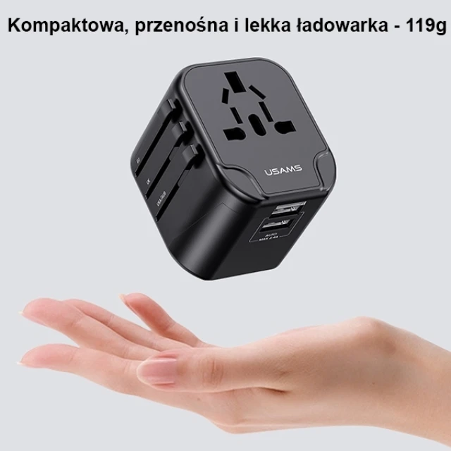 Мережевий зарядний пристрій Usams US-CC131 T39 PD 20W USB-C Black (CC131TC01)