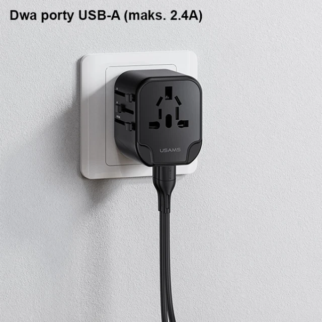 Мережевий зарядний пристрій Usams US-CC131 T39 PD 20W USB-C Black (CC131TC01)