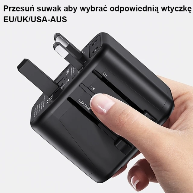Мережевий зарядний пристрій Usams US-CC131 T39 PD 20W USB-C Black (CC131TC01)