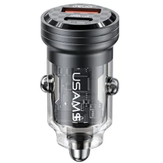 Автомобільний зарядний пристрій Usams US-CC175 C35 PD/FC/QC 45W USB-A | USB-C Black (CC175CC01)