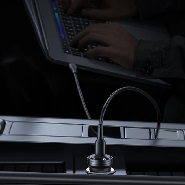 Автомобільний зарядний пристрій Usams US-CC175 C35 PD/FC/QC 45W USB-A | USB-C Black (CC175CC01)