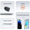 Мережевий зарядний пристрій Usams US-CC172 T54 PD/FC/QC 40W 2xUSB-C White (CC172TC02)