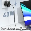 Мережевий зарядний пристрій Usams US-CC172 T54 PD/FC/QC 40W 2xUSB-C White (CC172TC02)