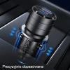 Автомобільний зарядний пристрій Usams US-CC176 C36 PD/FC/QC 95W USB-A | USB-C Black (CC176CC01)