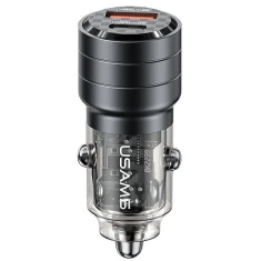 Автомобільний зарядний пристрій Usams US-CC176 C36 PD/FC/QC 95W USB-A | USB-C Black (CC176CC01)