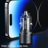 Автомобільний зарядний пристрій Usams US-CC176 C36 PD/FC/QC 95W USB-A | USB-C Black (CC176CC01)
