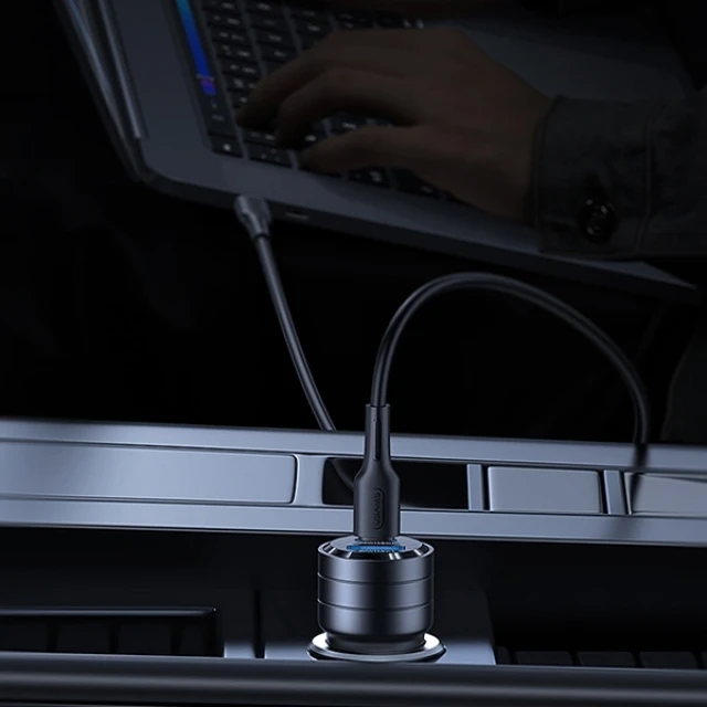 Автомобільний зарядний пристрій Usams US-CC176 C36 PD/FC/QC 95W USB-A | USB-C Black (CC176CC01)