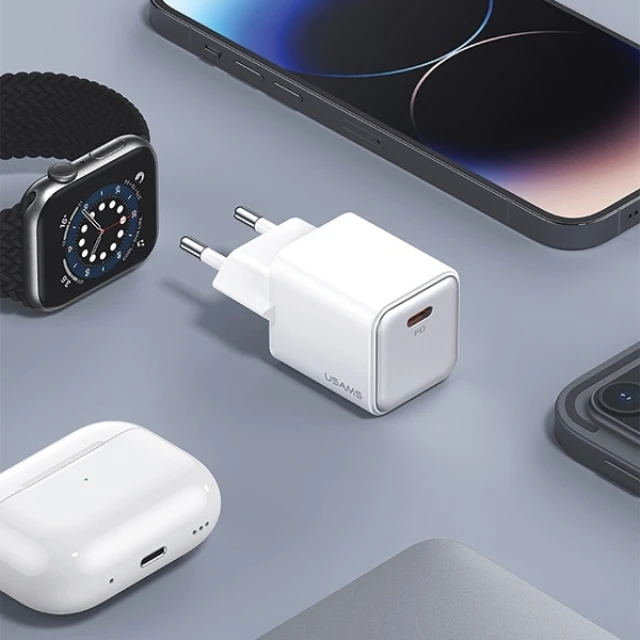 Мережевий зарядний пристрій Usams US-CC183 X-ron Series PD 20W USB-C Black (CC183TC01)