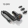 Автомобільний зарядний пристрій Usams US-CC193 C37 PD/QC 60W USB-A | USB-C Black with USB-C Cable (CC192CC01)