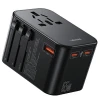 Мережевий зарядний пристрій Usams CC199 T62 US | EU | UK | AU 65W USB-A | 2xUSB-C Black (CC199TC01)