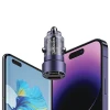 Автомобільний зарядний пристрій Usams US-CC208 C39 FC 60W USB-A | USB-C Black (CC208CC01)