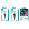 Автомобільний зарядний пристрій Usams US-CC208 C39 FC 60W USB-A | USB-C Purple (CC208CC02)