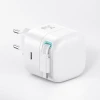 Мережевий зарядний пристрій Usams US-CC202 GaN PD/QC 35W USB-C White with USB-C Cable (CC202TC02)